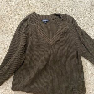 Oversized sweater olive green express size small